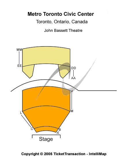 Metro Toronto Convention Centre T-Stage Seating Chart