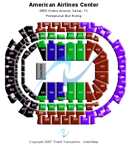 American Airlines Center Bull Riders Seating Chart