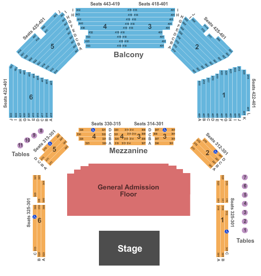 Moody Theater Seating Chart - Austin