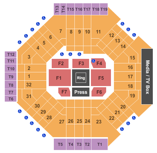 VELO Event Center - Dignity Health Sports Park Boxing Seating Chart