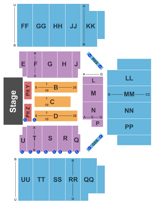 First National Bank Arena Dierks Bentley Seating Chart