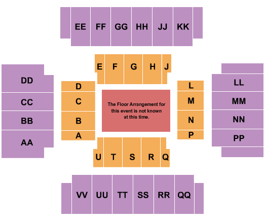 First National Bank Arena Generic Floor Seating Chart