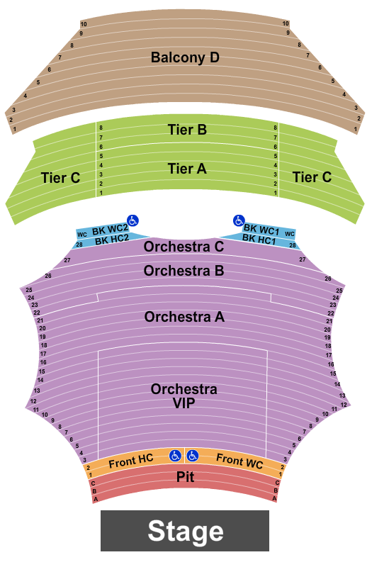 Avatar: The Last Airbender in Concert ASU Gammage Seating Chart