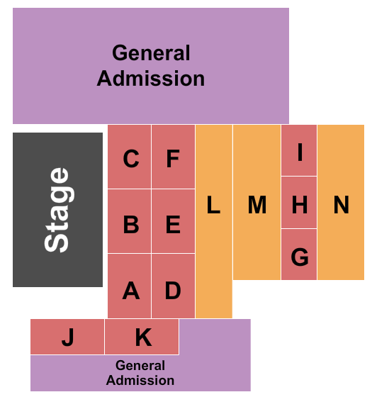 ASU Kerr Cultural Center Endstage Tables Seating Chart