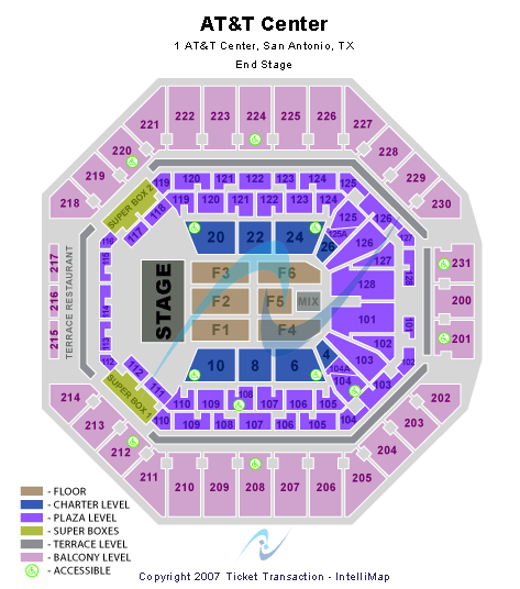 Frost Bank Center American Idols Seating Chart