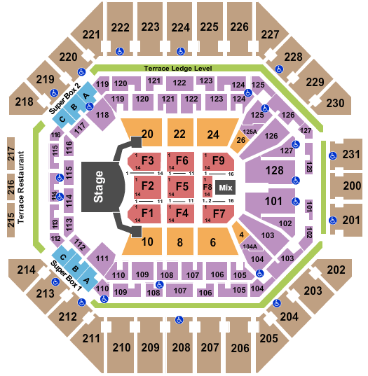 Frost Bank Center Celine Dion2 Seating Chart