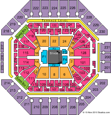 Frost Bank Center Center Stage Seating Chart