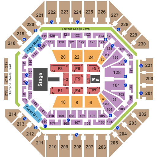 Frost Bank Center Def Leppard Seating Chart