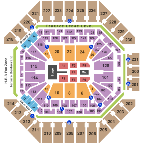 Frost Bank Center Demi Lovato Seating Chart