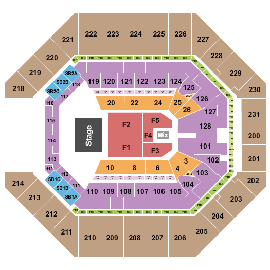 Frost Bank Center Endstage 5 Seating Chart