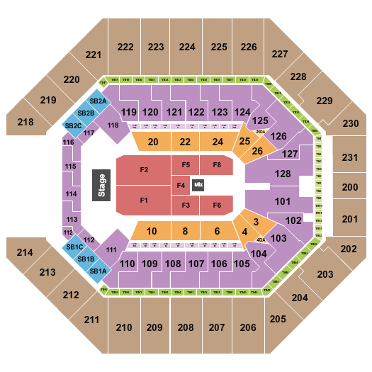 Frost Bank Center Endstage 6 Seating Chart