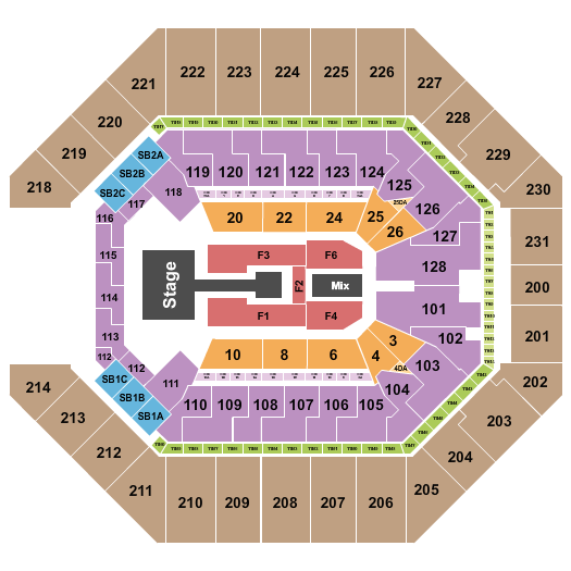 Frost Bank Center Endstage Catwalk Seating Chart