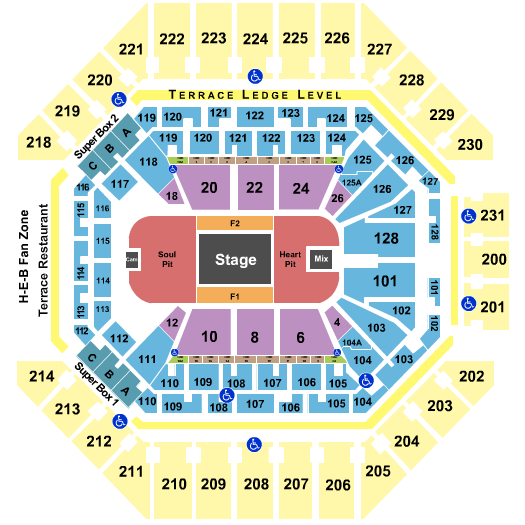 Frost Bank Center Eric Church Seating Chart