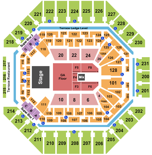 Frost Bank Center Five Finger Death Punch Seating Chart