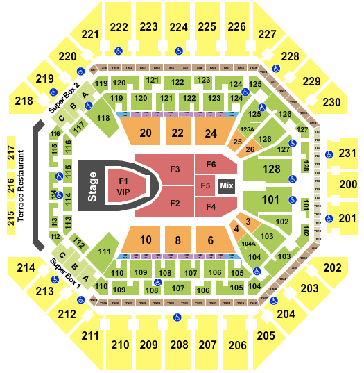 Frost Bank Center For King and Country Seating Chart