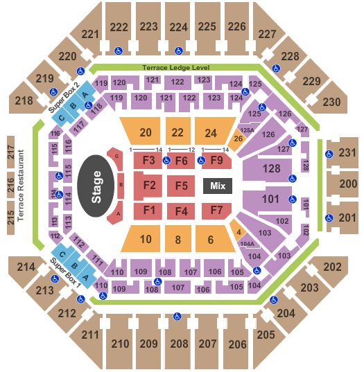 Frost Bank Center Garth Brooks Seating Chart
