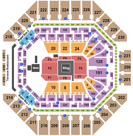 Frost Bank Center Golden Boy Boxing Seating Chart