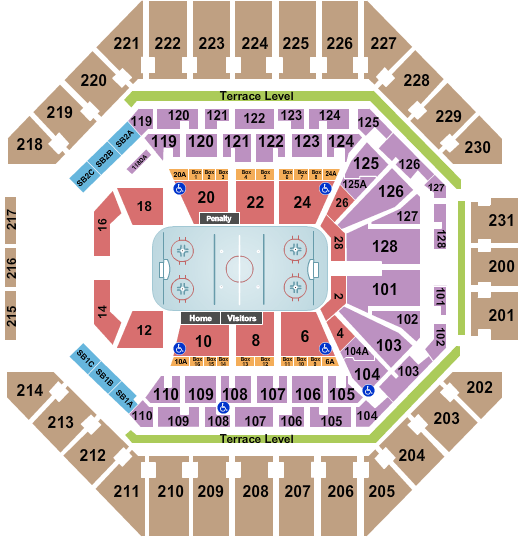 Frost Bank Center Hockey Seating Chart