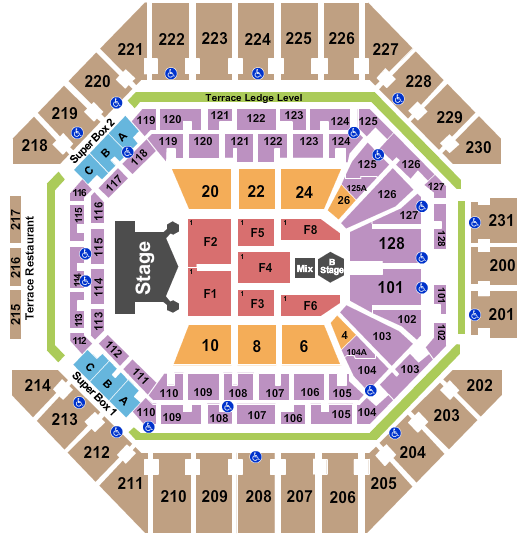 Frost Bank Center KISS Seating Chart