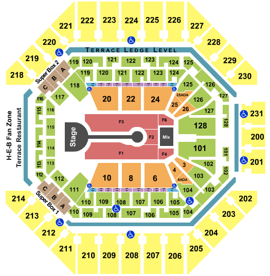 AT&T Center Seating Chart