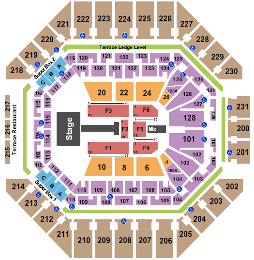 Frost Bank Center Mana Seating Chart