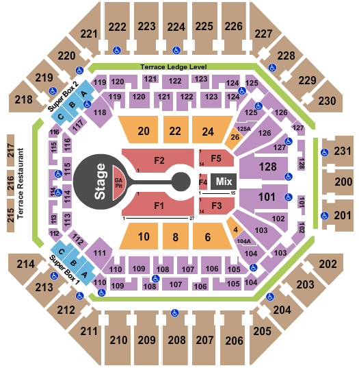 Frost Bank Center Michael Buble Seating Chart