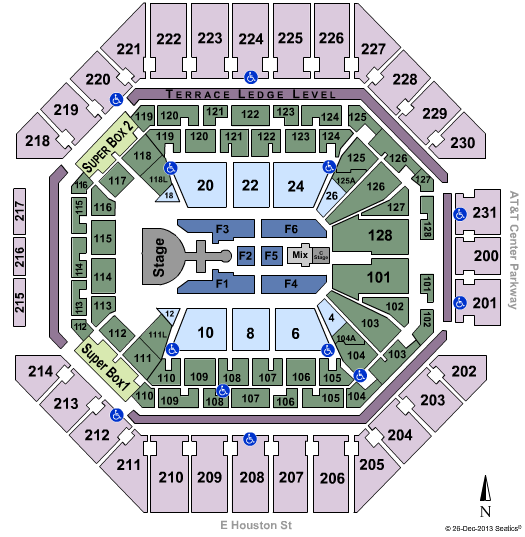 Frost Bank Center Miley Cyrus Seating Chart