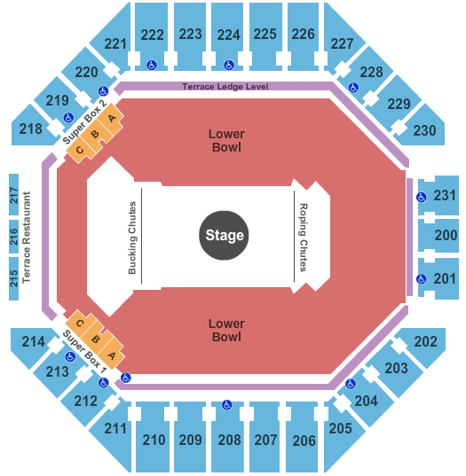 Frost Bank Center Rodeo Seating Chart