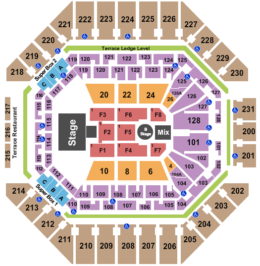 AT&T Center Seating Chart San Antonio