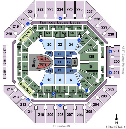 Frost Bank Center Taylor Swift Seating Chart