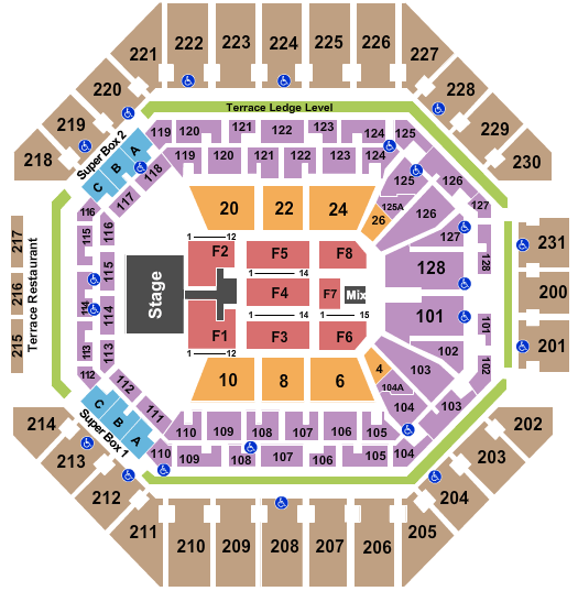 Frost Bank Center Toby Mac Seating Chart