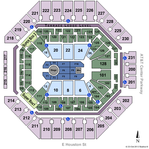 Frost Bank Center Vicente Fernandez Seating Chart