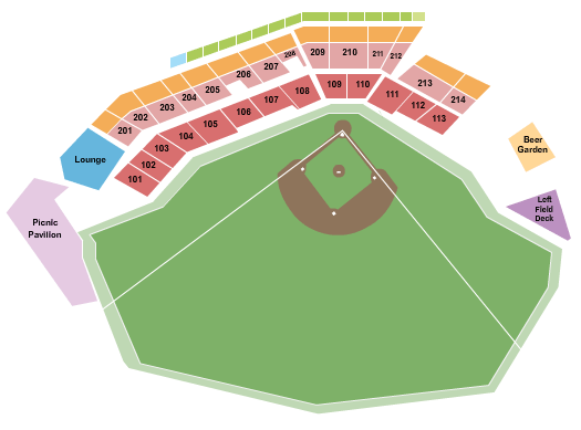 AT&T Field Baseball Seating Chart