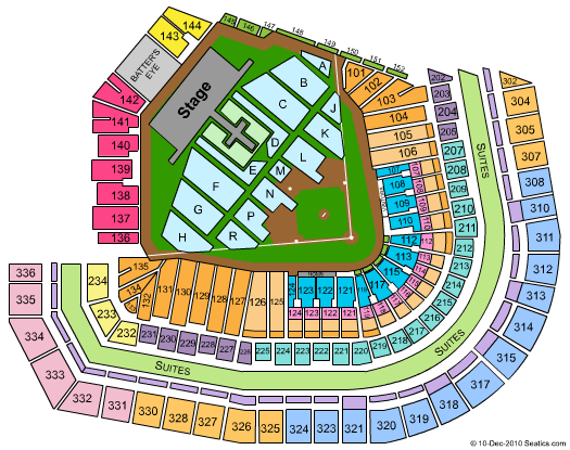 Oracle Park End Stage Seating Chart