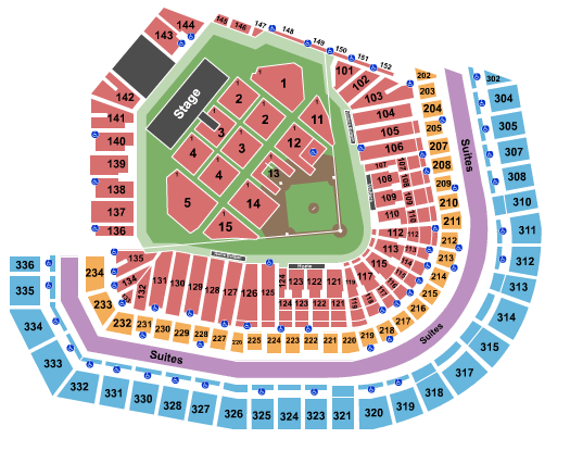 Oracle Park Journey & Def Leppard Seating Chart