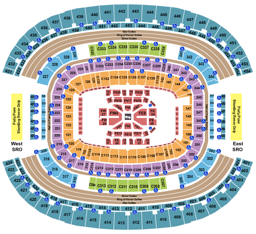 AT&T Stadium Boxing Seating Chart