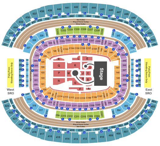 AT&T Stadium Coldplay Seating Chart