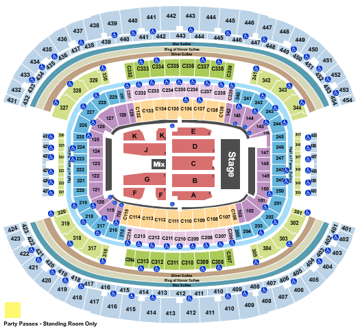 AT&T Stadium Ed Sheeran Seating Chart