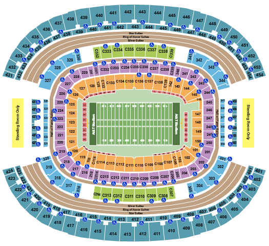 AT&T Stadium Tickets & Seating Chart - Event Tickets Center