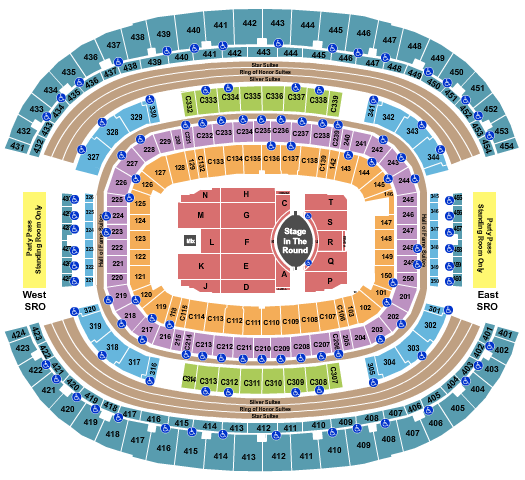 AT&T Stadium Garth Brooks Seating Chart