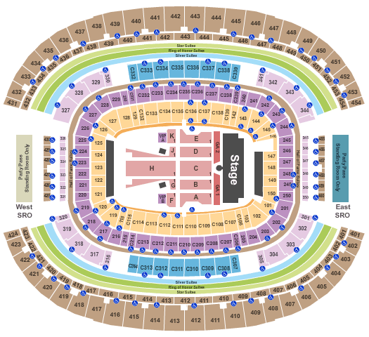 AT&T Stadium Guns N Roses Seating Chart