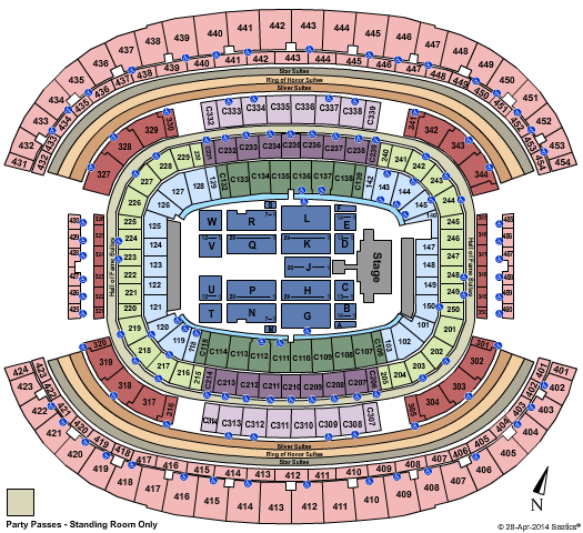 AT&T Stadium Jay Z and Beyonce Seating Chart