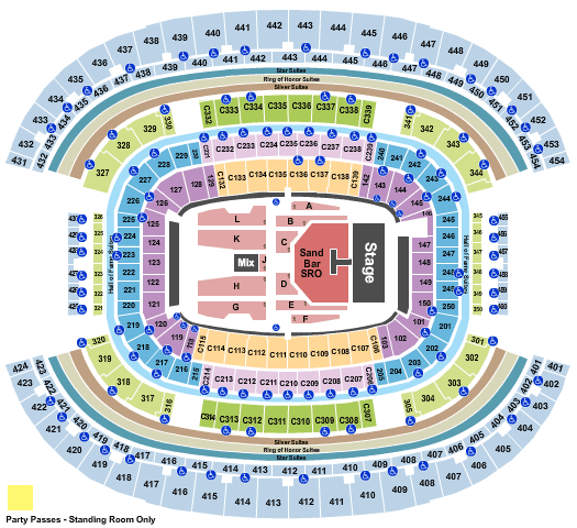 AT&T Stadium Kenny Chesney Seating Chart