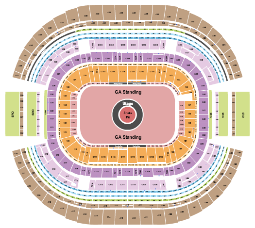 AT&T Stadium Metallica Seating Chart