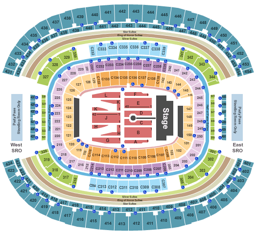 AT&T Stadium Rolling Stones Seating Chart