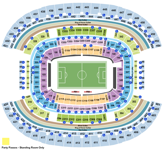 AT&T Stadium Soccer Seating Chart