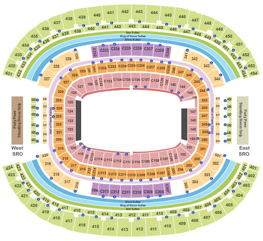 Cowboy Stadium Concert Seating Chart