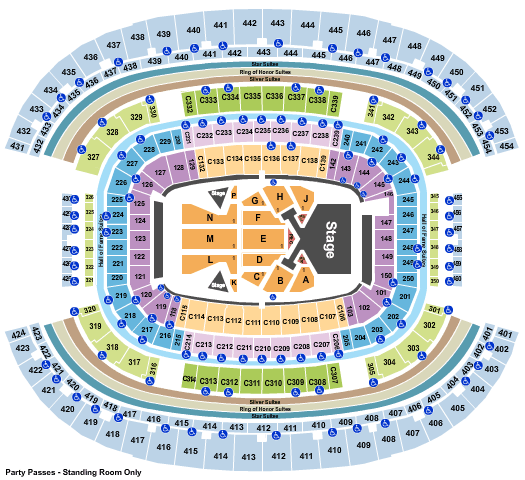 AT&T Stadium Taylor Swift Seating Chart