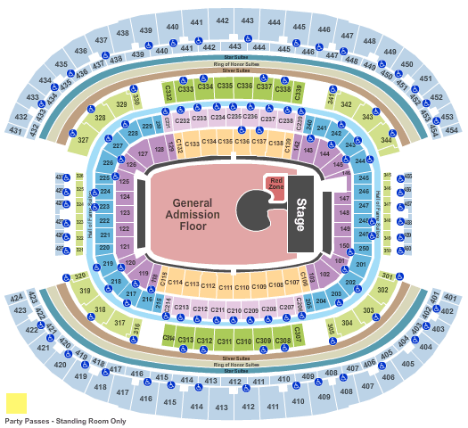 AT&T Stadium U2 Seating Chart