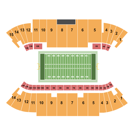 A W Mumford Stadium End Stage Seating Chart